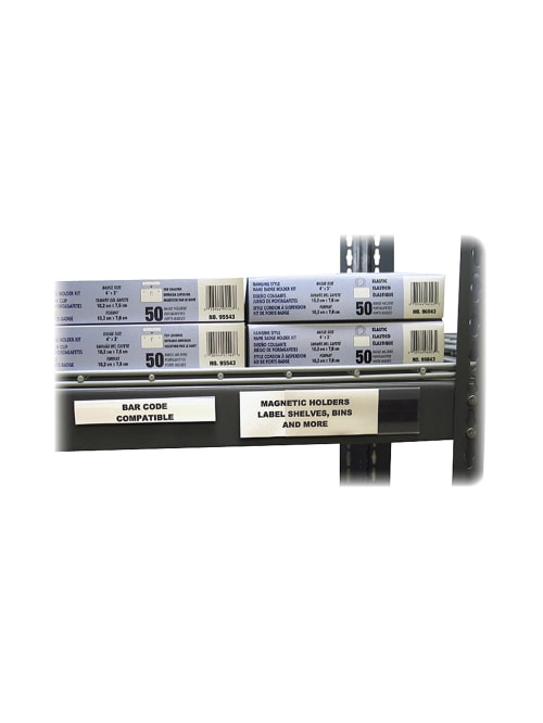 C Line Hol Dex Magnetic Shelf Bin Label Holder 6 X 2 Clear Item 104432