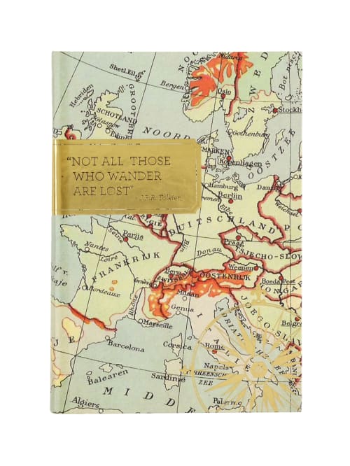 Eccolo Map Travel Journal 6 X 8 Office Depot