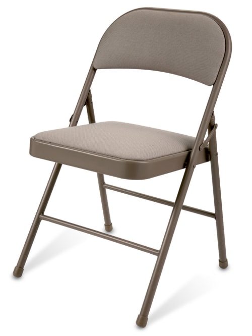 Realspace Upholstered Padded Folding Chair Tan Office Depot Childrens folding moon chair fold up seat seating kids bedroom 54 x 47cm. realspace upholstered padded folding chair tan item 110043
