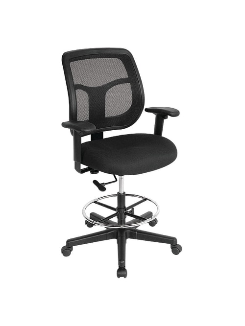 Eurotech Apollo Drafting Stool Black Office Depot