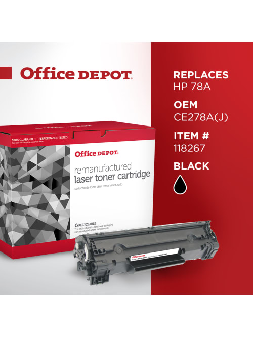 Yubbler - Office Depot Brand Remanufactured Extra-High-Yield Black Toner  Cartridge Replacement For HP 78A, CE278A, OD78EHY