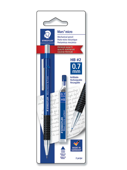 Staedtler Mars 775 Micro Mechanical Pencil With Refills 0 7 Mm