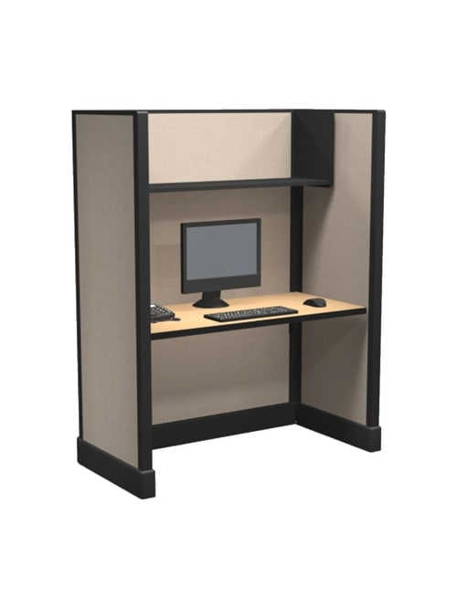 Cube Solutions Commercial Grade Full Height Call Center Cubicle Single Cubicle Office Depot