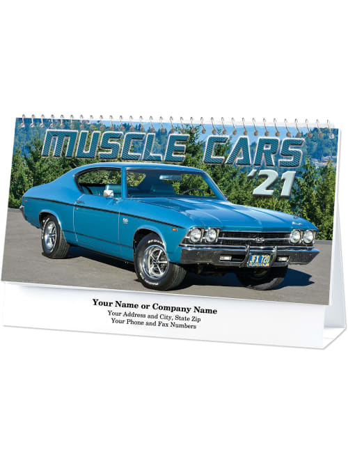 Muscle Cars Desk Calendar Office Depot