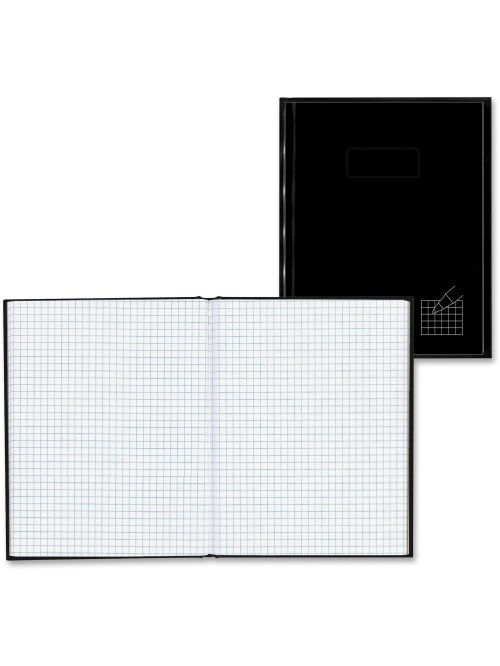 Blueline Brand 50percent Recycled Composition Book 7 14 X 9 14 Quadrille Ruled 96 Sheets Black Office Depot