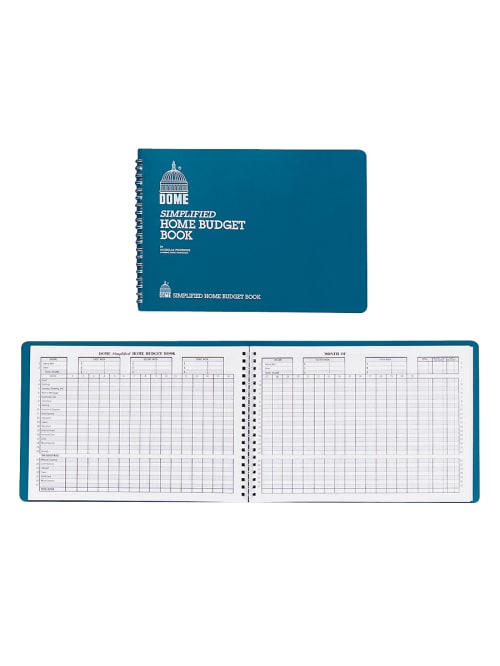 Dome Simplified Home Budget Book 7 12 X 10 12 Teal Office Depot