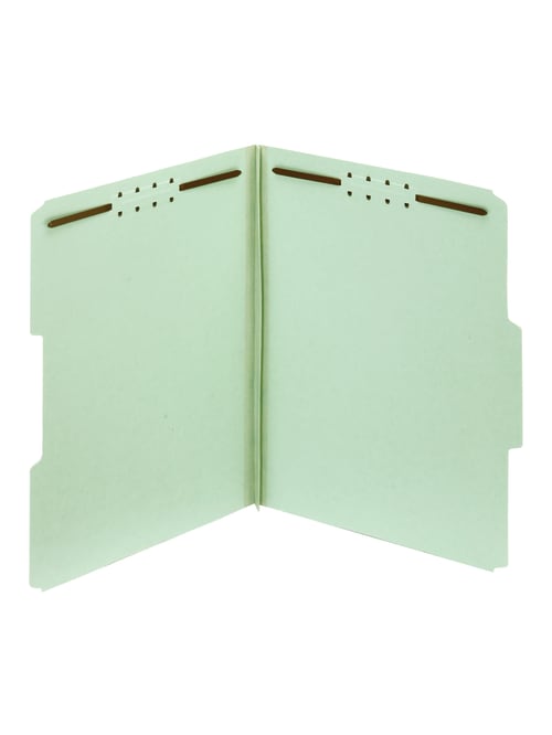 Office Depot Expanding Pressboard Folders With Fasteners Letter Size 8 12 X 11 1 Expansion Green Box Of 25 Office Depot