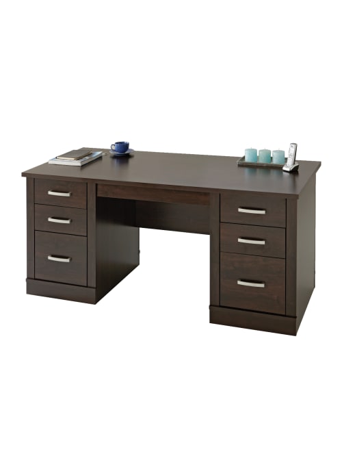Sauder Office Port Desk Dark Alder Office Depot