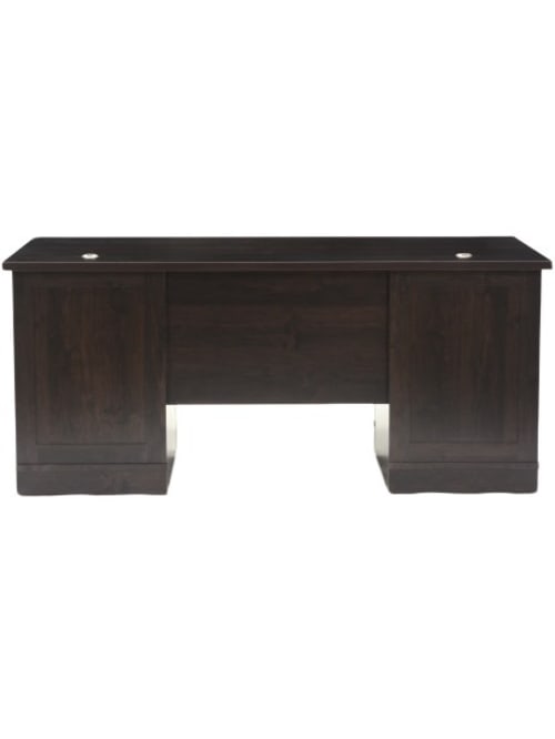 Sauder Office Port 66 W Executive Desk Dark Alder Office Depot