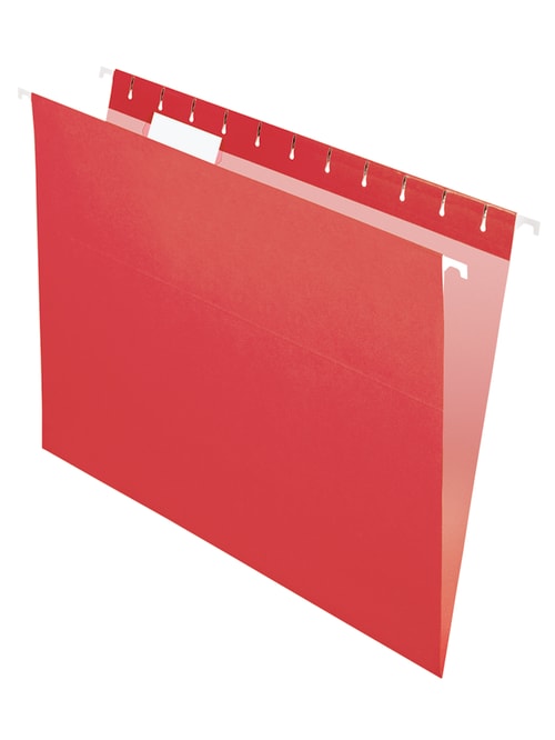 Office Depot Brand Hanging Folders Letter Size Red Box Of 25 Office Depot