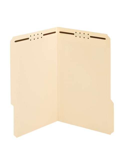 Office Depot Brand Reinforced Manila Folder With 2 Embossed Fasteners 13 Cut Tabs Legal Size Box Of 50 Office Depot