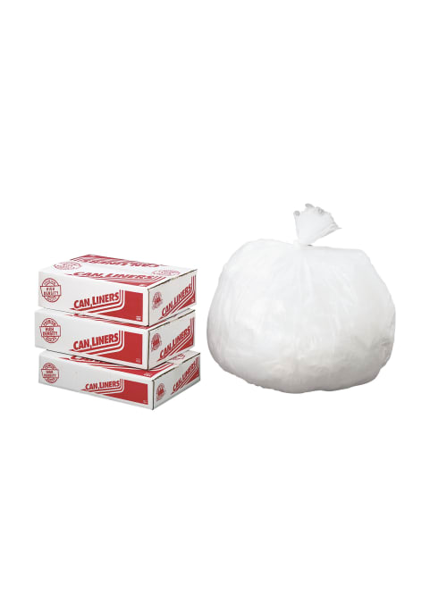 Pitt Plastics 6 Mil Trash Bags 10 Gal 24 H X 24 W Clear 1000 Bags