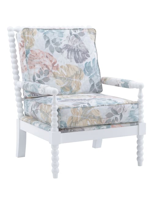Linon Gardner Spindle Chair Whitetropical Office Depot