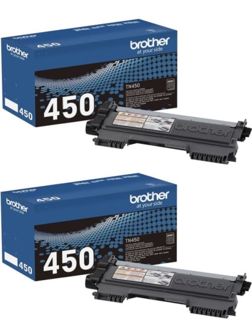 Brother Tn 450 High Yield Black Toner 2 Pk Office Depot