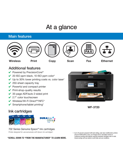 Workforce Wf 3720 Aio Prnt Office Depot