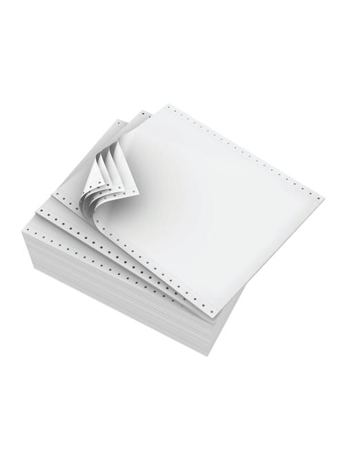 Domtar Continuous Form Paper 4 Part Carbonless 9 12 X 11 White Carton Of 900 Forms Office Depot