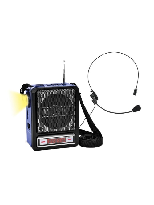 Technical Pro Wasp100 Wireless Amplifier Speaker Blue Office Depot