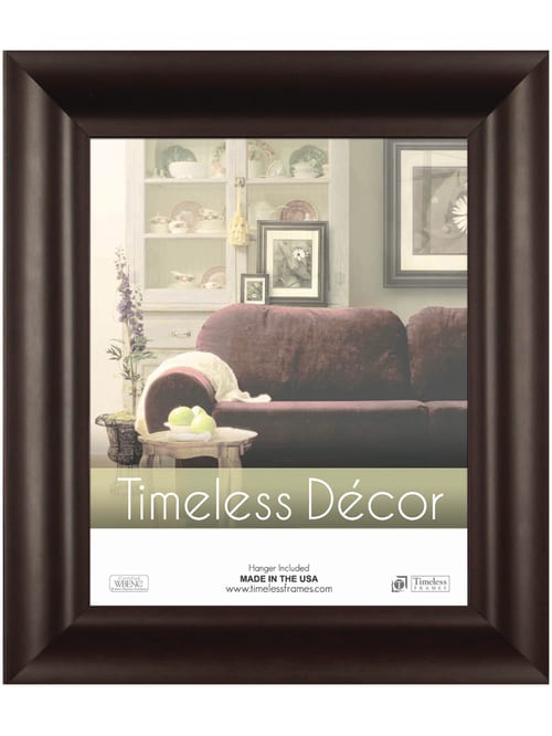 Available in a selection of different styles that would look at home in a museum. timeless frames marren frame 11 x 14 espresso item 154028