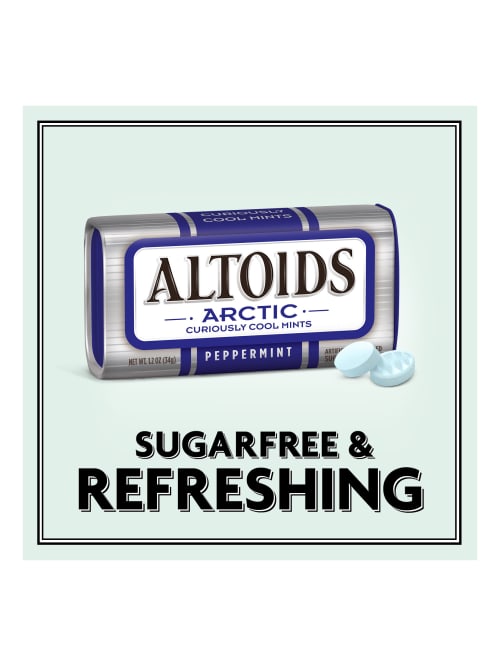 Altoids Curiously Strong Mints Arctic Peppermint 1 2 Oz Pack Of 8 Tins Office Depot