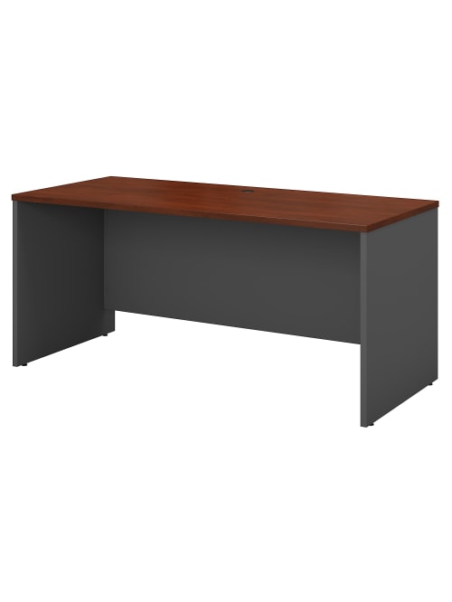 Bush Business Furniture Components Credenza Desk 60 W X 24 D Hansen Cherrygraphite Gray Standard Delivery Office Depot