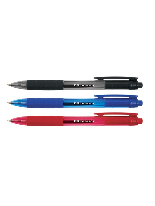 Office Depot Retract Pens 1 0mm Asst 50 Pk Office Depot
