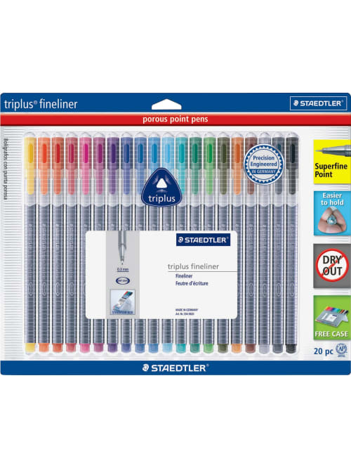 Staedtler Triplus Fineliner Porous Point Pens Fine Point 0 3 Mm