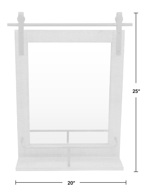 Firstime And Co Barn Door Mirror W Shelf Office Depot