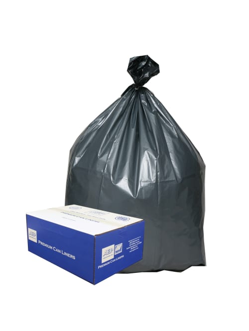 silver trash bags