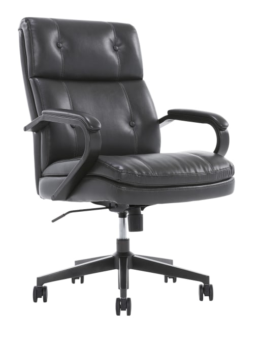 serta sittrue belterra mid back manager chair black office depot