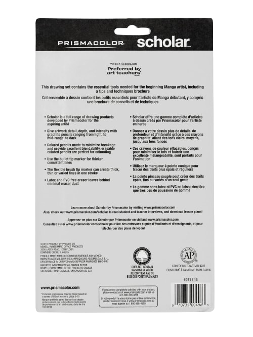 Prismacolor Scholar Manga Drawing Set Office Depot