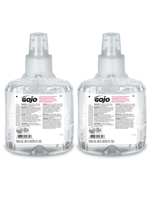 Gojo Ltx 12 Clear And Mild Foam Hand Wash Soap Unscented 40 Oz Case Of 2 Bottles Office Depot