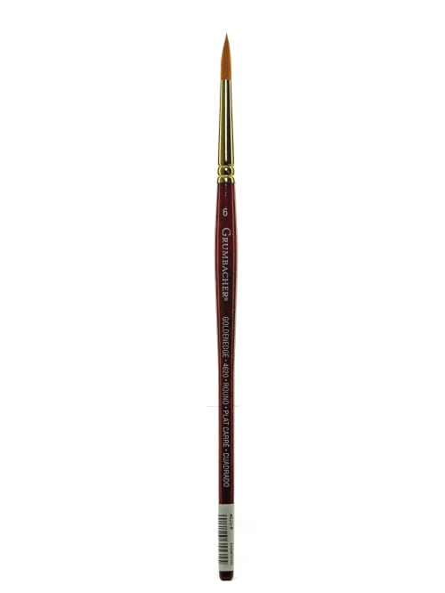 Grumbacher Goldenedge Watercolor Paint Brush Size 6 Round Bristle