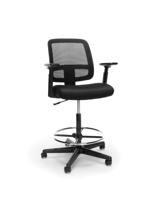 Ofm Essentials Mesh Back Task Stool Black Office Depot