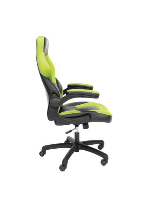 Ofm Essentials Racing Chair Greenblack Office Depot