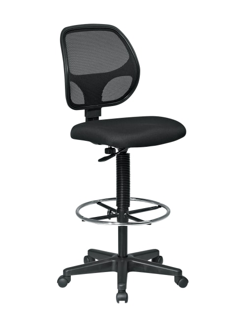 Office Star Deluxe Drafting Chair Black Office Depot