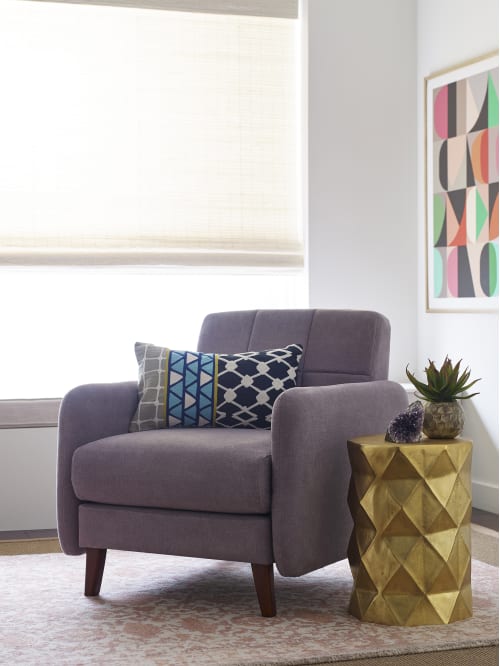 Elle D Cor Natalie Mid Century Modern Arm Chair Dark Graychestnut Office Depot