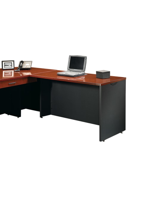 Sauder Via Desk Return Classic Cherrysoft Black Office Depot