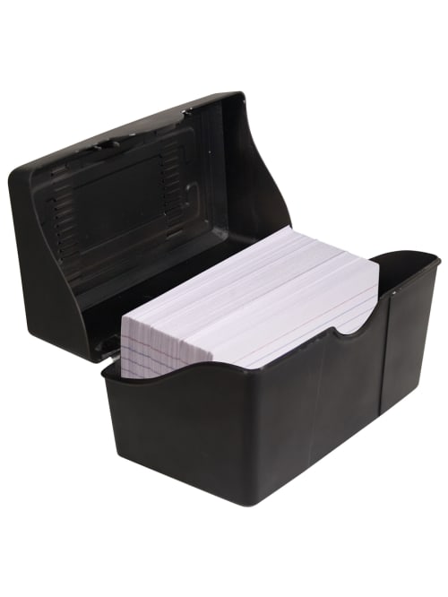 Index Card Holders 3 X5 Black Office Depot