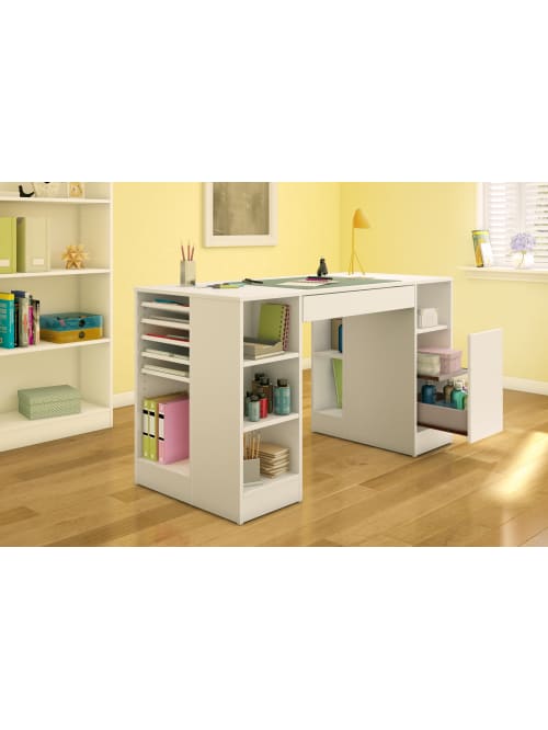 South Shore Furniture Crea Craft Table Pure White Office Depot