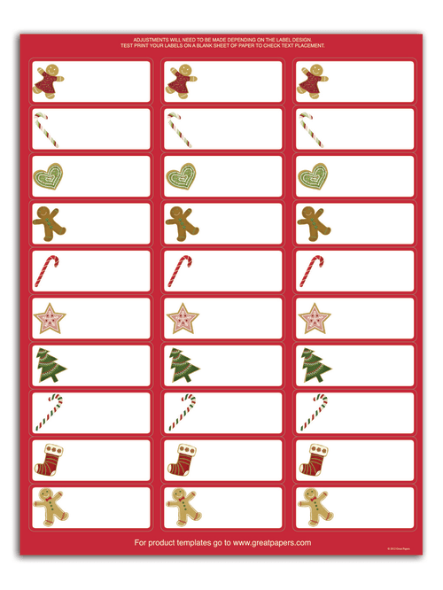 31 Holiday Mailing Label Template - Modern Label Ideas