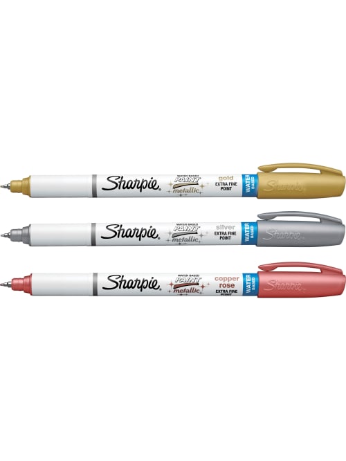 silver sharpie pens