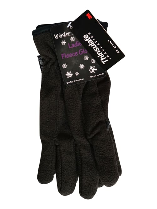Winter Warm Up Fleece Thinsulate Gloves 2pk Office Depot
