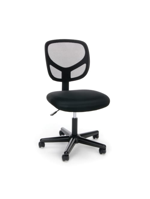 Ofm Essentials Mid Back Chair Mesh Black Office Depot