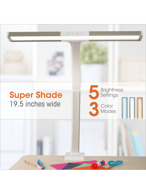 Ottlite Led Desk Lamp With Color Changing Base White Walmart Com Walmart Com