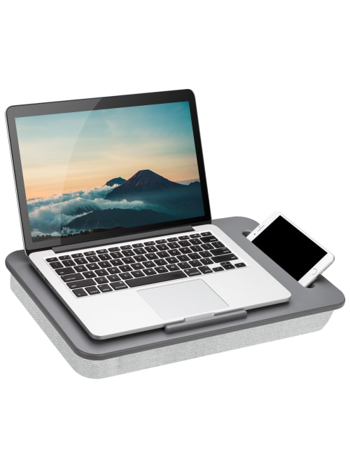 Lapgear Sidekick Lap Desk Gray Herringbone Office Depot