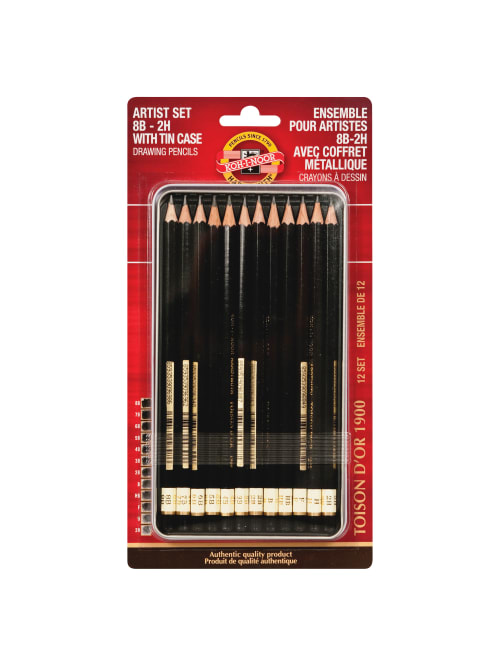 Koh I Noor Artist Drawing Pencil Set 2 Mm2 5 Mm Lead Graphite Lead
