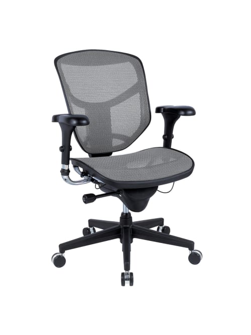 Workpro Quantum 9000 Mesh Chair Grayblack Office Depot