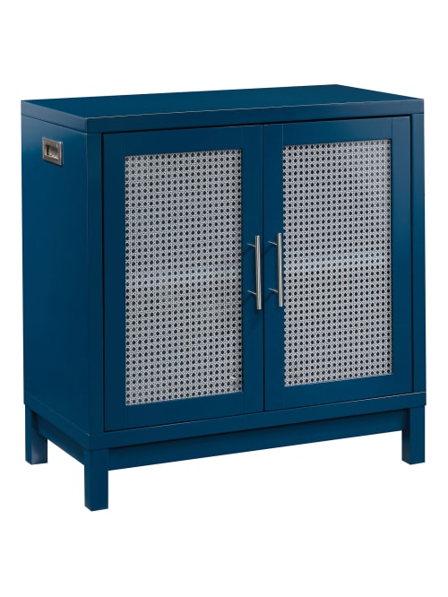 Sauder Vista Key Cabinet Navy Blue Office Depot