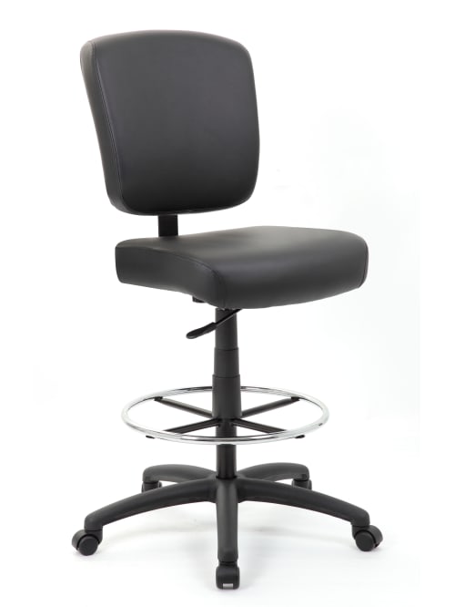 Boss Office Products Drafting Stool Black Office Depot