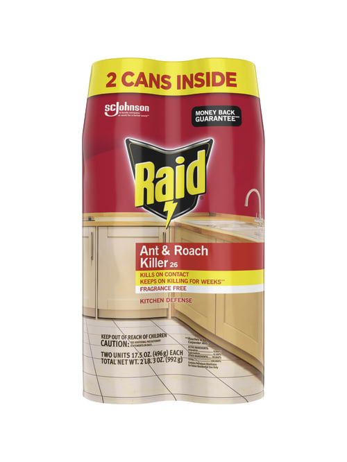 Raid Ant And Roach Killer Spray Fragrance Free 17 5 Oz Pack Of 2 Office Depot
